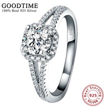 Promotion Silver 925 Jewelry 100% Pure 925 Sterling Silver Engagement Ring Set 2 - £18.94 GBP