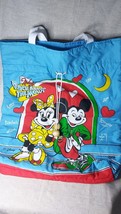 Vintage Cobra Disney Mickey&#39;s Rock Around The Mouse Padded Toggle Tote Bag - $40.57