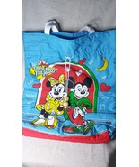 Vintage Cobra Disney Mickey&#39;s Rock Around The Mouse Padded Toggle Tote Bag - $55.66 CAD