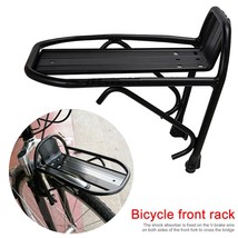 Cycling Bike Bicycle Front Rack Carrier Panniers Bag Luggage Shelf Bracket Trunk - £54.81 GBP