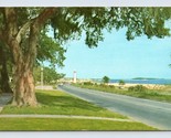 Highway 90 and Lighthouse Biloxi Mississippi MS UNP Chrome Postcard O2 - $2.92
