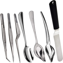 Culinary Specialty Tools,Professional Chef Plating Kit, 7 Piece, Stainless Steel - £27.07 GBP