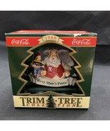 NEW Coca-Cola Bottle Busy Man’s Pause Christmas Xmas Santa Claus Ornamen... - €8,54 EUR