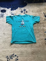 Vintage Oneita Power-T Cape Cod Blue Sailing T-Shirt Made in USA Size L - £14.23 GBP