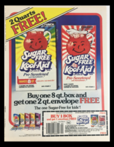 1984 Sugar Free Kool-Aid Soft Drink Mix Circular Coupon Advertisement - £14.93 GBP