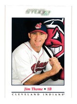 2001 Donruss Studio #83 Jim Thome Cleveland Indians - £1.59 GBP