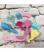Toy Doll Hairbrush Assorted Lot Of 9 My Little Pony Barbie Shimmer And S... - £23.22 GBP