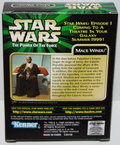 Star Wars Episode 1 Sneak Preview Mace Windu Action Figure 1998 Kenner MIB - $3.99