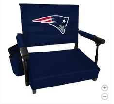New England Patriots Stadium Seat NFL Premium Foldable Pocket Blue White... - $1,597.64 MXN