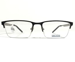 Robert Mitchel RM8005 BK Eyeglasses Frames Black Gray Square Half Rim 54... - £43.74 GBP