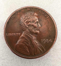 1984 Lincoln Cent Die Errors, Off-center Rail-Rim, UNITED STATES on Edge... - $225.72