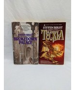 Lot Of (2) Vintage Steven Burst Fantasy Novels Brokedown Palace And Teckla - $15.13 CAD