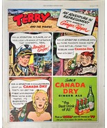 Terry And The Pirates Ginger Upper Canada Dry Ale Jamaica 1953 Vintage P... - $18.07