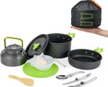 Camping Cookware Set, Meetsun Camping Cooking Set 15–18 Pcs Portable Mes... - £35.50 GBP