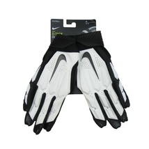 Nike D‑Tack Padded Football Gloves Mens Size Medium White / Black NEW - £31.46 GBP