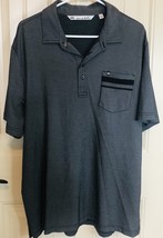 Travis Mathew Golf Mens Gray  S/S Polo Shirt Size XL Cotton Polyester - £14.38 GBP