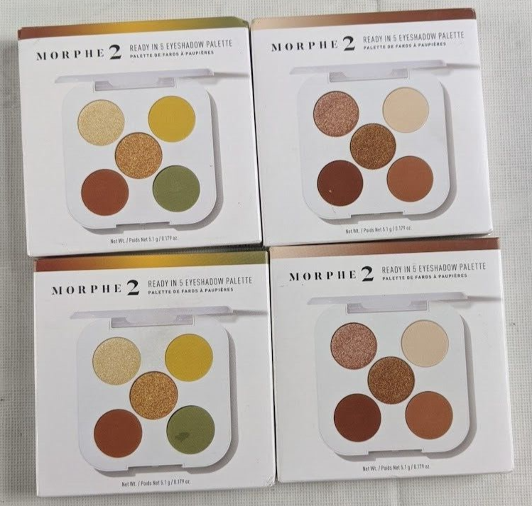 Pack of 4 Morphe 2 Ready-In-5 Eyeshadow Palette - 0.18oz   (CHOOSE 1 COLOR) - £19.02 GBP