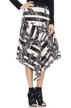 Vince Camuto Womens Tropical Shadows Asymmetrical Skirt 12 - £84.48 GBP
