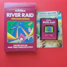 River Raid with Box Manual Atari 2600 7800 Activision Game Cleaned Works - £43.99 GBP