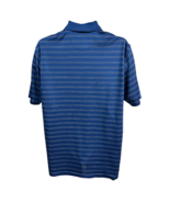 Greg Norman Golf Polo Shirt Men&#39;s M Blue Stripe Short Sleeve Play Dry Ca... - £18.16 GBP