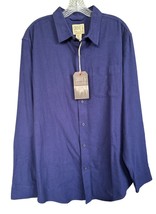 GROVE &amp; HOLLOW Men&#39;s Button Down Shirt Long Sleeve Solid 100% Cotton Size L XL - £20.07 GBP