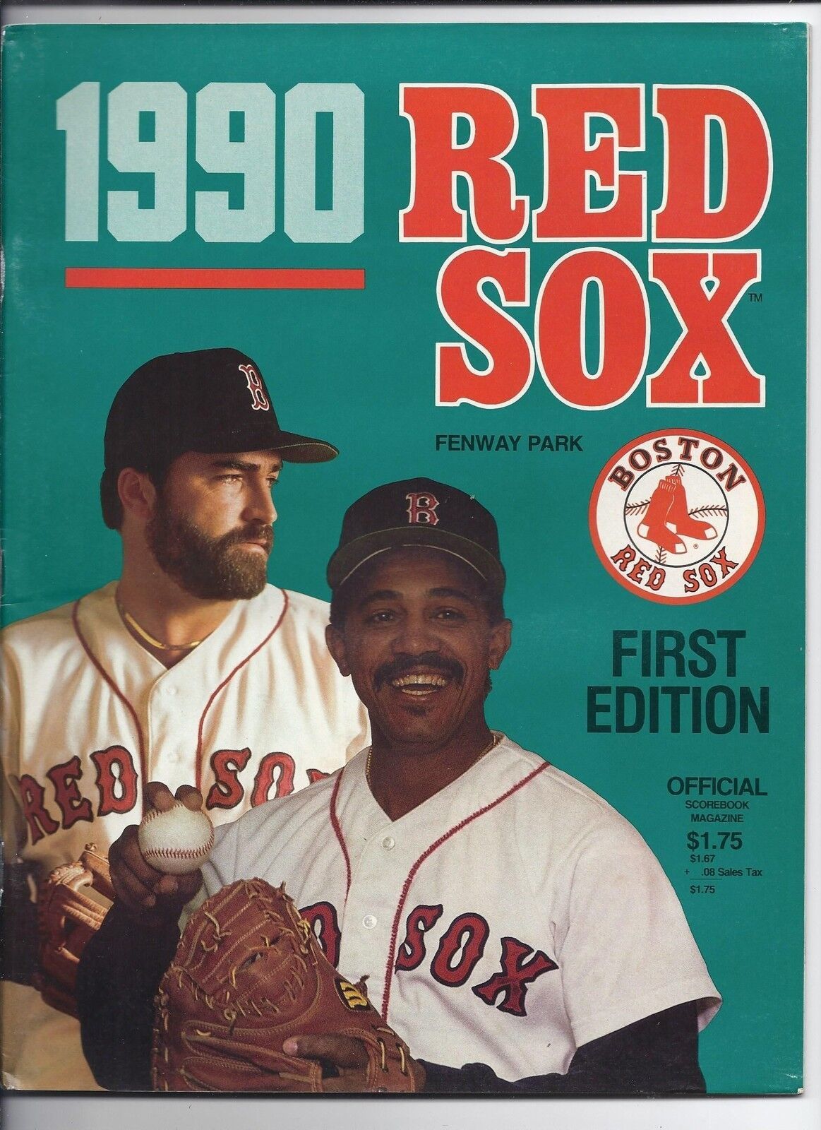 1990 Boston Red Sox Official Program Magazine - $19.95
