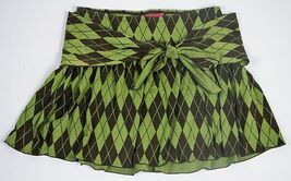 FLOWERS BY ZOE GIRLS SIZE MEDIUM GREEN BROWN SKIRT  - $7.91