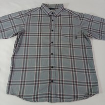 Columbia AM7968 Men's Gray Cotton Plaid Rapid Rivers II Button-Down Shirt Size L image 10