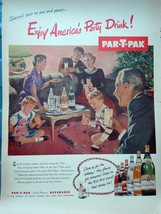 Par-T-Pak Beverages Print Advertisement Art 1952 - $8.99