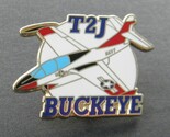 BUCKEYE T-2 J  USN USMC TRAINER AIRCRAFT LAPEL PIN BADGE 1.5 INCHES - $5.64