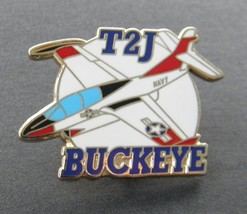 BUCKEYE T-2 J  USN USMC TRAINER AIRCRAFT LAPEL PIN BADGE 1.5 INCHES - $5.64