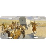 FREDERICK REMINGINTON OLD WEST THE COWBOY EMIGRANTS METAL LICENSE PLATE - $313.53 MXN