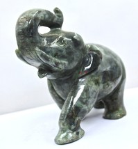 Natural Black Labradorite Elephant Statue 5775 Carats Gemstone For Home Decor - £200.94 GBP