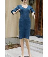 Long Sleeve V-Neck Sweater Dress by Athleta (Reverie Dress), blue marl, ... - £42.72 GBP