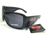 Harley-Davidson Sonnenbrille HDS 5004 BLK-3 Schwarz Wrap Rahmen mit Gläser - $64.89