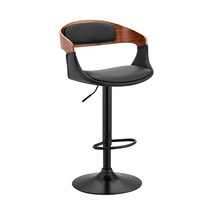 24" Black Iron Swivel Low Back Adjustable Height Bar Chair - $4,285.79 MXN