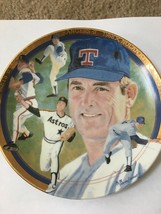 1993 Nolan Ryan MLB Tennessee Astros Strikeout Express Plate Collectible - £66.47 GBP