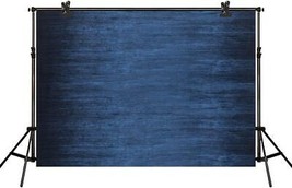 7x5ft 2.2x1.5m Dark Blue Backdrops Abstract Headshots Backgrounds for Pr... - £27.98 GBP