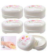 4 Soap Container Box Travel Soap Holder Durable Case Dish Bathroom Campi... - £15.71 GBP