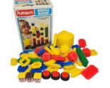 VINTAGE 1978 PLAYSKOOL BRISTLE BLOCKS SET # 806 PLASTIC COLOR BLOCKS - $23.75