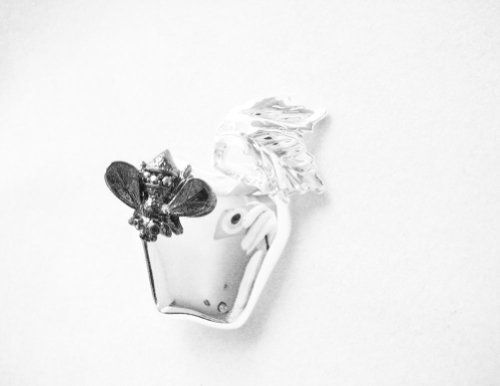 Primary image for Danecraft Silver - Plated Apple Bumble Bee Pin Brooch