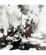 Japanese Freighter Hit By Carrier Planes 1945 WW2 Photo Print Military D... - €34,31 EUR