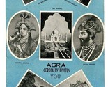 AGRA Cordially Invites You Guide Book &amp; Kasliwal Jewellers 1960s Taj Mah... - $21.75