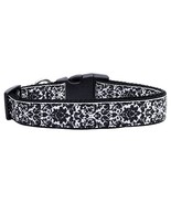 Fancy Black and White Nylon Ribbon Dog Collars Medium - $37.27 CAD