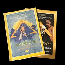 Arsene Lupin Le Triangle D&#39;Or 1st &amp; 2nd Magazine Illustrated by Léo Fontan c1910 - £41.06 GBP