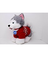 Build A Bear Promise Pets Huskey Dog Plush w/ Red Christmas Sweater 12&quot; ... - $27.06 CAD