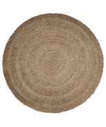 HomeRoots 394209 72 x 72 in. Gray Toned Braided Natural Jute Area Rug - $229.56