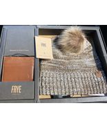 Frye Genuine Leather CARD WALLET &amp; BEANIE Brown Hat NEW IN BOX - €37,95 EUR