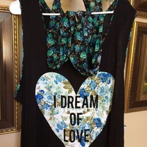 WORKSHOP I Dream of Love Tank Top With Scarf 3X - £18.74 GBP