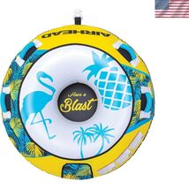 Comfortable 1-Rider Towable Tube with Padded Handles – Easy Inflation Sy... - $153.53